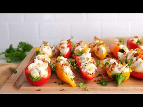 Cream Cheese Stuffed Mini Sweet Peppers