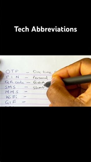 Tech Abbreviations #tech #viral #viralvideo #shorts #youtubeshorts #trending #subscribe #youtube