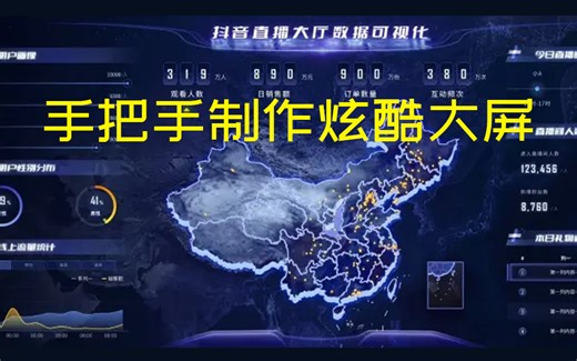 前端大屏可视化【智慧工厂数据中心】Vue DataV Echarts创建炫酷大屏（前端数据可视化/框架/开发）S0040