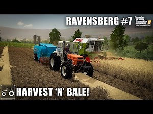 Buying A Harvester & Baler, Harvesting Barley & Canola, Ravensberg #7 Farming Simulator 19 Timelapse