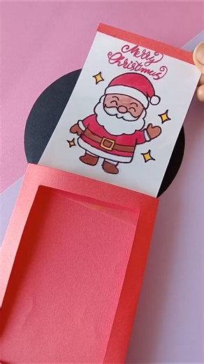 DIY Christmas Card 🎅🏻✨#papercraft #diy #gift #craft #card #christmas #viral #shorts