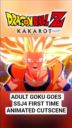 (DLC 8) Adult Goku Goes SSJ4 Animated Cutscene! - Dragon Ball Z Kakarot