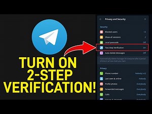 How to Turn ON Two Step Verification on Telegram Desktop