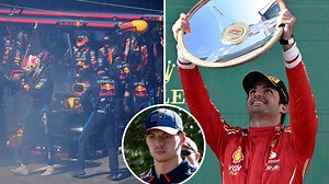 Verstappen forced to retire from Aussie GP due to FIRE as Sainz races to victory