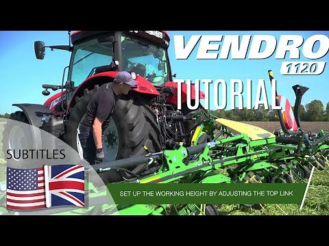 How to adjust a KRONE rotary tedder properly in the field / Tutorial / KRONE VENDRO 1120