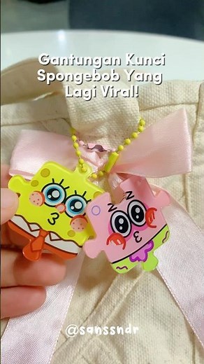 Spongebob Acrylic Keychain #keychain #keychain