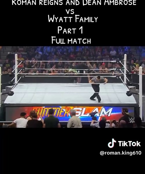 Part 1 Roman reigns and Dean Ambrose vs Wyatt family 👹👹👹