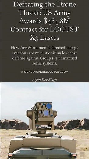 LOCUST X3: The US Army's New Laser Weapon Against Drones