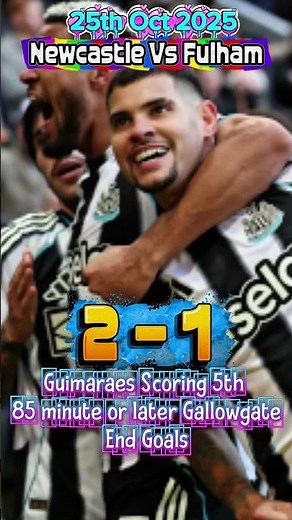 Newcastle United 2 Fulham 1 I Premier League 2025-2026 EPL Match Goals Highlights
