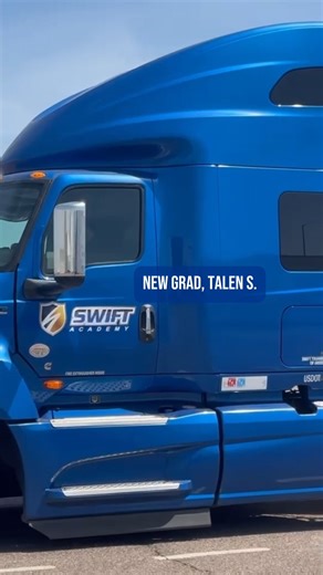 Once you complete the Swift Academy and pass your CDL exam, you gotta let everyone know! HONK HONK 🔊 Congrats to one of many CDL grads, the road awaits. Call: (888) 424-0950 to find an Academy near you 😎 | Swift Transportation
