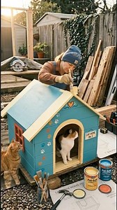 Woman Builds an Amazing Cat House