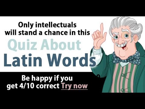 Latin Words Quiz