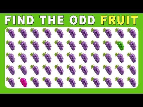Find the ODD One Out - Fruit Edition 🍎🥑🍉 Easy, Medium, Hard - 30 Ultimate Levels| Quizz Forge