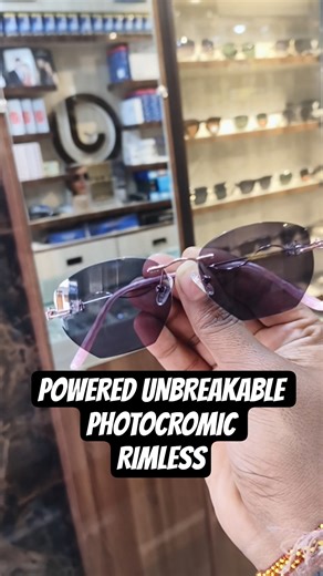 Diamond Unbreakable Photocromic rimless | Rimless glasses | unbreakable rimless glass | frameless
