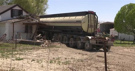 Tanker filled with oil crashes into Wellington home; multiple people hospitalized
