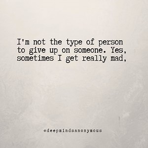 1.9M views · 10K reactions | I'm not the type of person to give up on someone. | Deep Minds Anonymous | Facebook