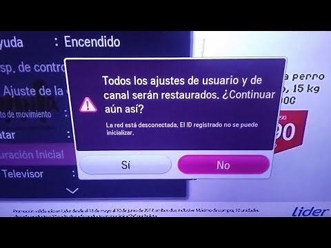 Como reiniciar televisor smart tv LG