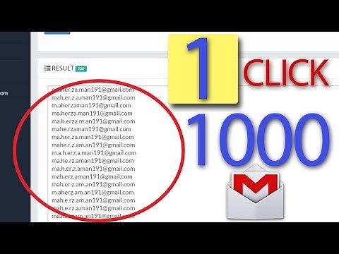 how to create unlimited gmail accounts in 1click