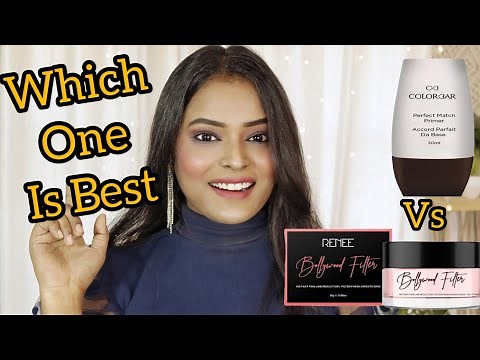 Renée Bollywood Filter VS Colorbar Face Primer Which One Is better | Best Face Primer | Shinny Roops