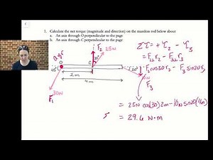 Example : calculating net torque