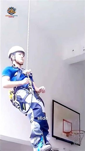 🌳🪢 Tree Climbing Trick Using Ropes — Rural Simplicity, Smart Safety