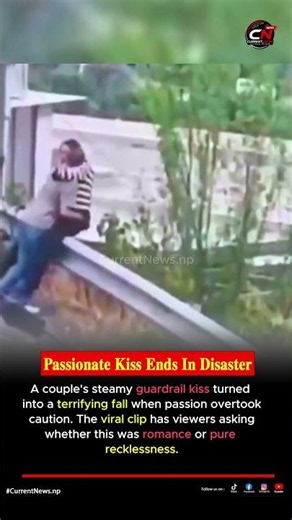 Passionate Kiss Ends In Disaster | Viral Couple Fall