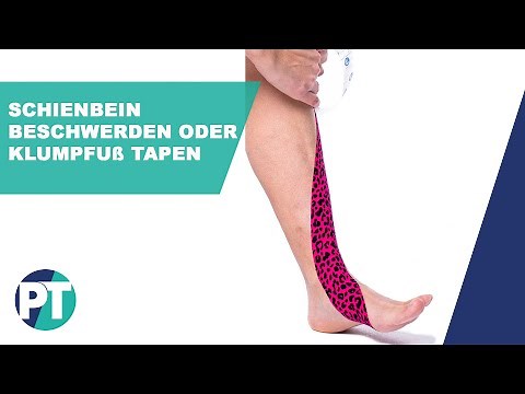 Tape Anleitung » Schienbeinschienen oder Klumpfuß selbst tapen » PhysioTape