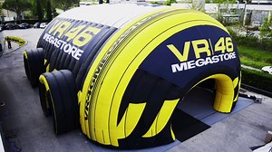 The new #VR46 trackside concept store Meet us at MotoGp races #VR46MegaStore #VR46RacingApparel | Valentino Rossi VR46 Official