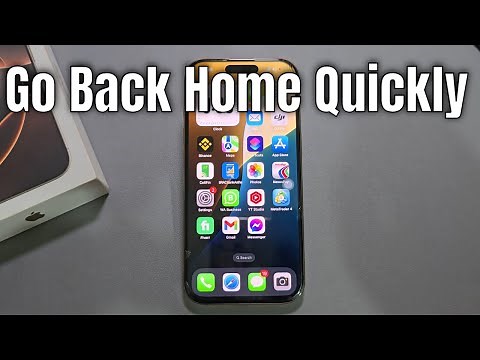iPhone 16/Pro/Max: How to quickly go back home iPhone