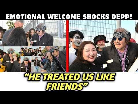 Johnny Depp in Japan — Emotional Welcome Stuns The Entire Airport!