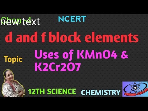 CLASS-12 CHEMISTRY NCERT CHEP-4 Topic-Uses of kMnO4,K2Cr2O7 By ALPA PARMAR