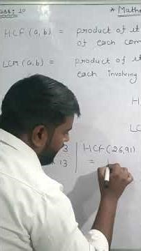 how to find HCF and LCM of two numbers