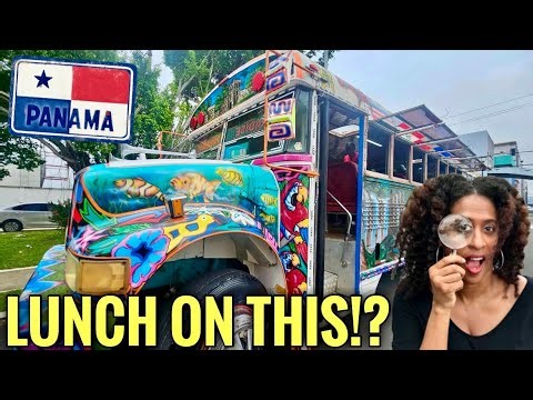 This Bus Is a MOVING Restaurant?! Colon, Panama Food Tour
