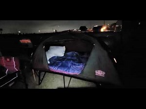 SANTA ANA RIVER LAKES OVER NIGHT CAMPING AND FISHING NOW WE ARE GETTING THINGS STARTED