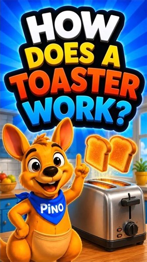 How Does a Toaster Work 🍞 Fun Science for Kids Kangaroo Pino #kangaroopino #cartoon
