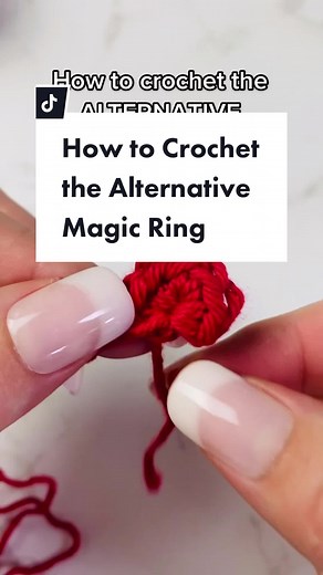 Alternative Magic Ring🧶 #Crochet #crochettutorial #crochetaddiction #crochettok #crochetersoftiktok #crochetlife #magicringcrochet #magicringtutorial