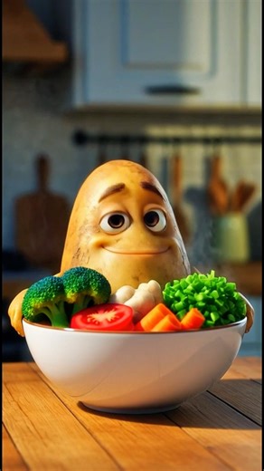 Funny Talking Potato Animation | 3D Cartoon Character | MojaYT