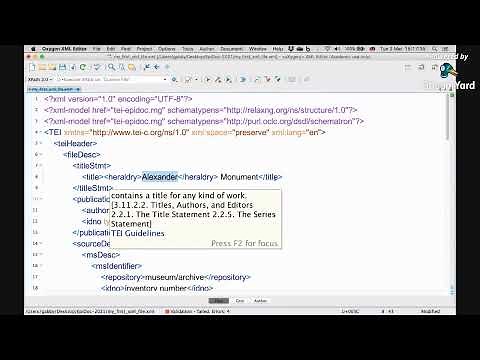 EpiDoc Tutorial: Oxygen XML Editor demo