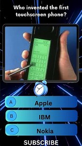 Who Invented the First Touchscreen Phone? | IBM Simon | Tech Facts Shorts | Viral Video #shorts