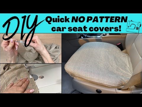 DIY CAR SEAT COVERS THAT LOOK PROFESSIONALLY MADE