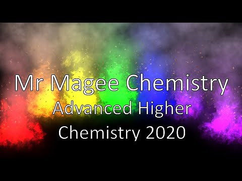 Advanced Higher Chemistry 2021 (Section 1 And Section 2)