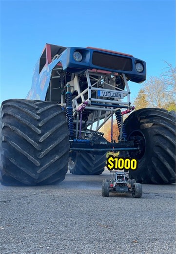 Real Monster Truck vs RC CARS TUG OF WAR 😳 #rc #rcfun #rccar #monstertrucks #tugofwar