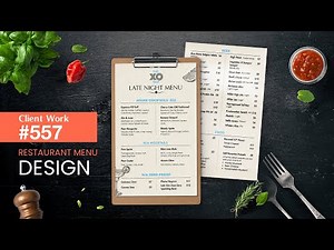 How I Designed This Restaurant Menu for My Client | Design Case Study