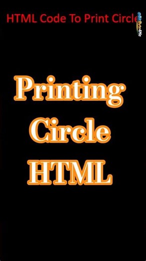 Create a Perfect Circle Using HTML & CSS | Easy Tutorial for Beginners