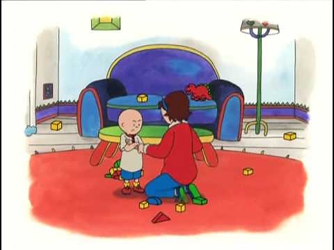 Caillou juega a ser un bebe