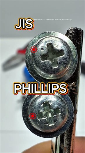 JIS vs. Phillips Screws #screws #tools #mechanics #screwdriver #jis