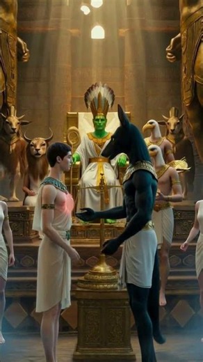 The verdict of the soul! The weighing of the heart in the final judgment of the god Osiris ⚖️ #Os...