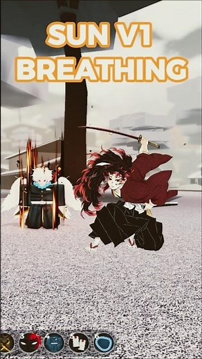 SUN V1 BREATHING SHOWCASES (Weak Legacy 2) #roblox #demonslayer #sunbreathing