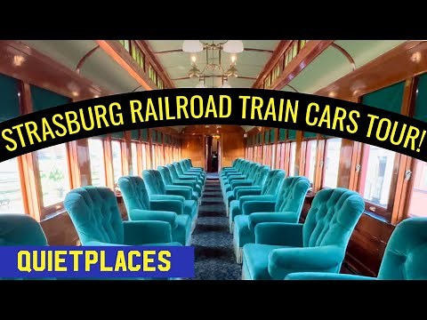 Strasburg Railroad All Train Cars Walkthrough Tour! Lancaster County Pennsylvania