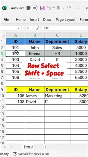 Shortcutkeys Excel Hide and Unhide Rows in Excel Sheet#shortcutkeys#exceltips#exceltricks#excelhacks